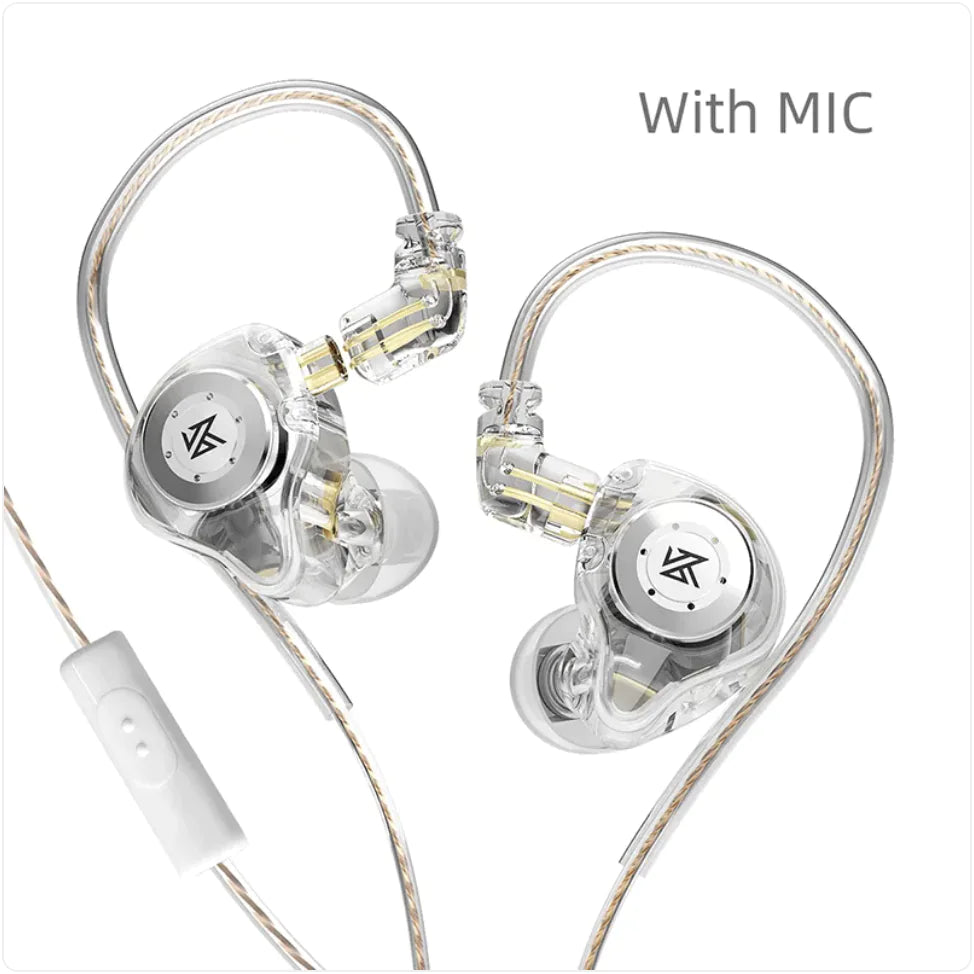 KZ EDX Pro Noise Cancelling Earbuds - HIFI In-Ear Headphones with Bass